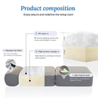 Canapé-lit convertible WOWMAX avec dossier rembourré