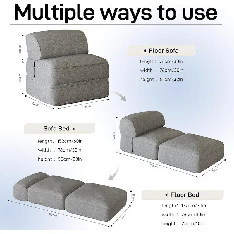 Canapé-lit convertible WOWMAX avec dossier rembourré