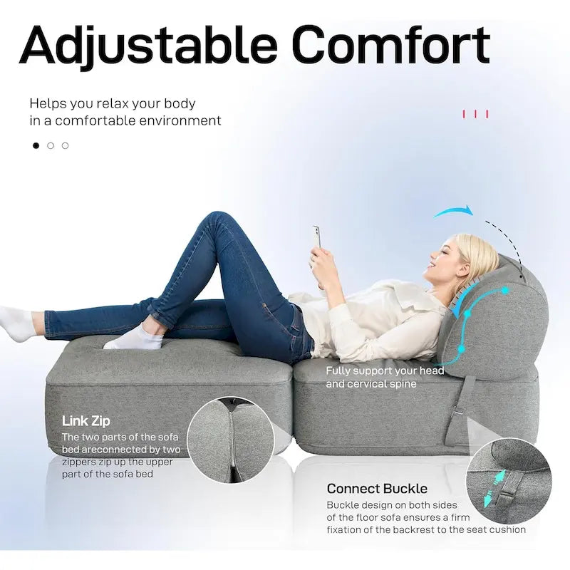 Canapé-lit convertible WOWMAX avec dossier rembourré