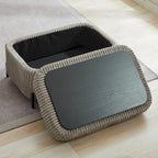 Fauteuil pivotant rembourré de 40,6 cm de large avec coussins