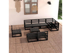 Ensemble de mobilier de jardin en pin noir - dlz1766583702115