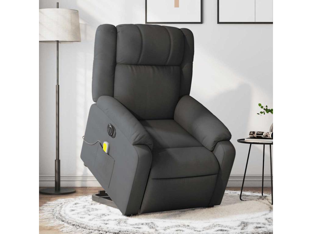 Fauteuil d'appoint en tissu gris - dlz1766583361280