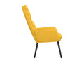 Chaise en tissu jaune - dlz1766583991572
