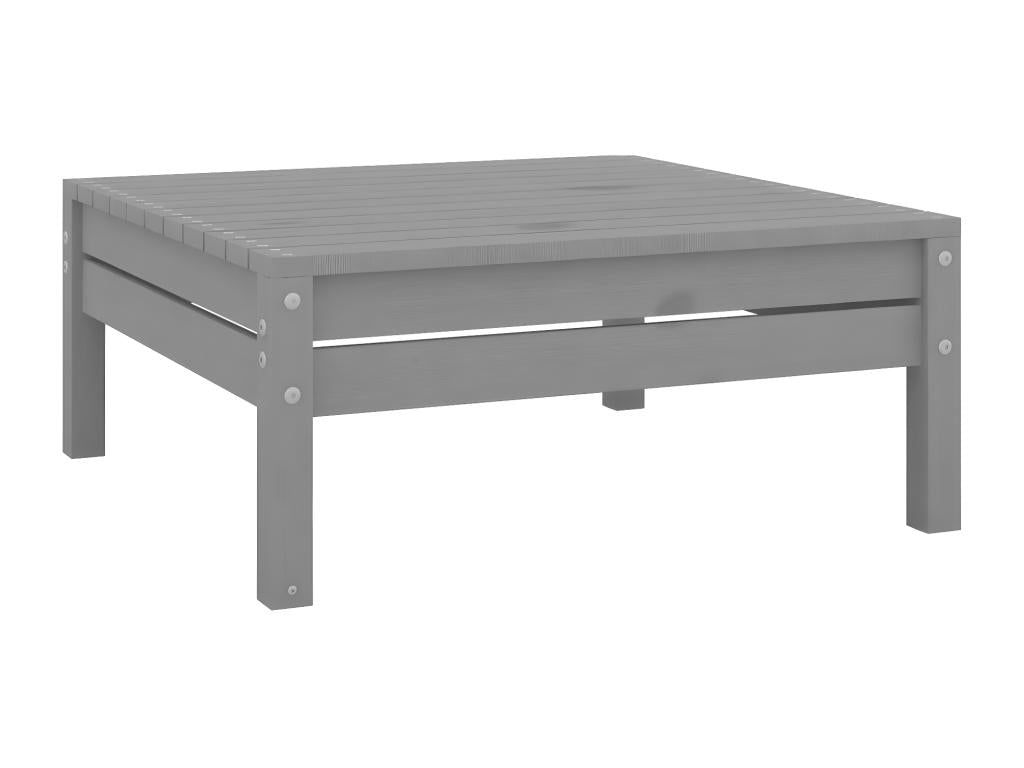 Ensemble de mobilier de jardin en pin gris - dlz1766583481612