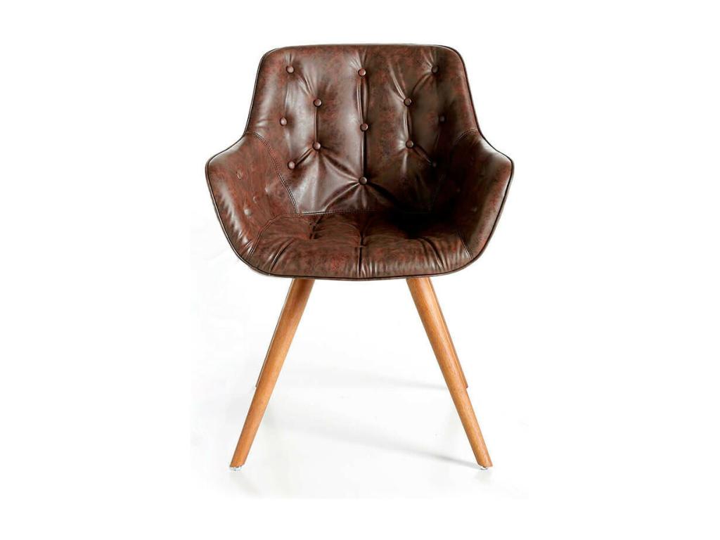 Fauteuil en cuir bleu