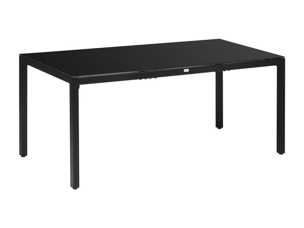 Table en verre noir
