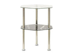 Table d'appoint en verre gris, 38 x 38 x 50 cm
