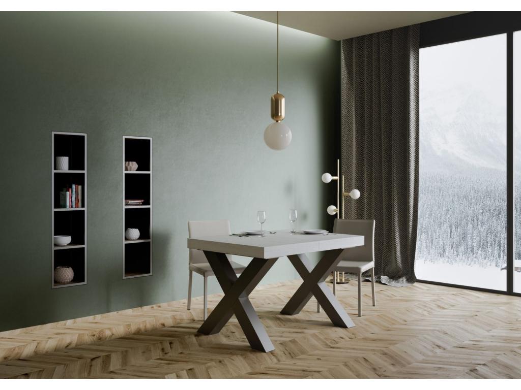 Table blanche, 90 x 120 cm