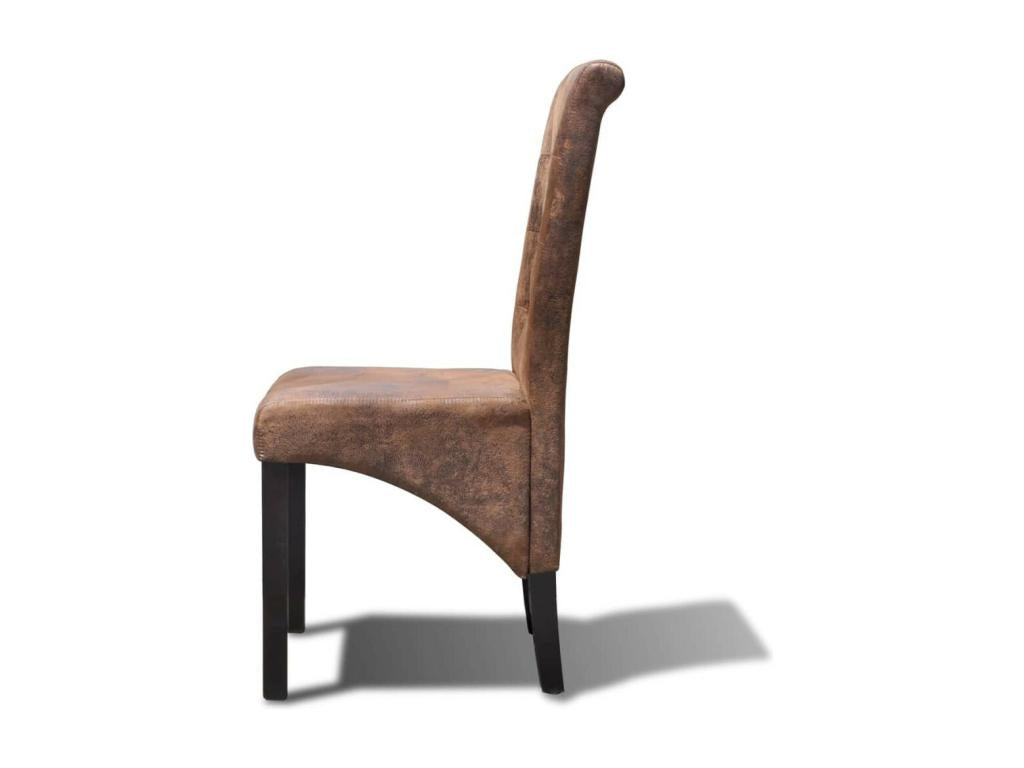 Fauteuil en cuir marron