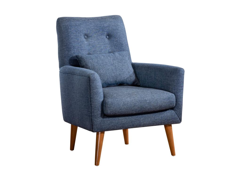 Canapé-lit en tissu bleu