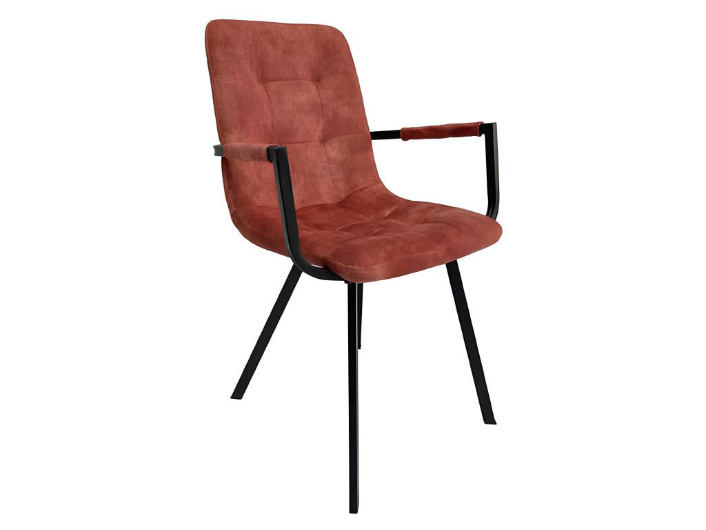 Fauteuil d'appoint en velours rouge