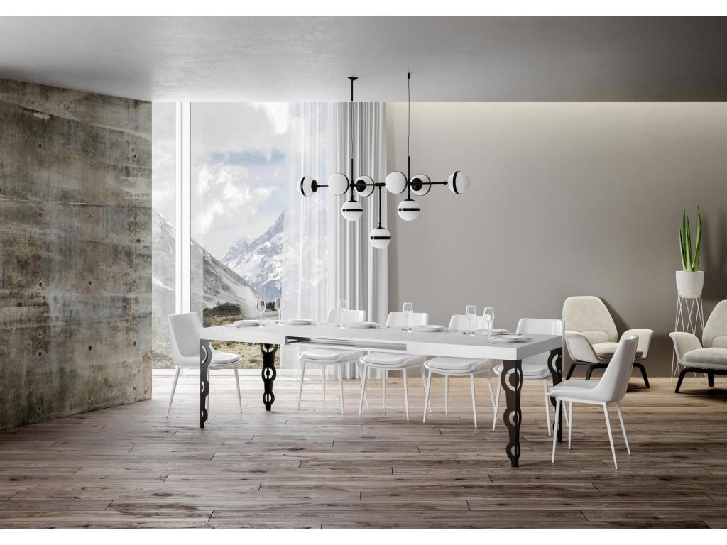 Table blanche, 90 x 180 cm