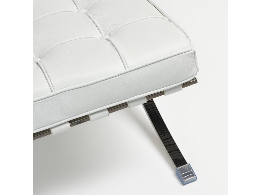 Canapé en cuir blanc