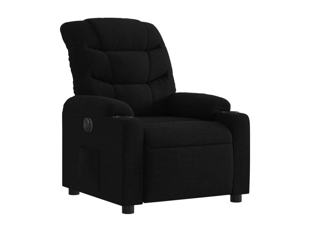 Fauteuil d'appoint en tissu noir