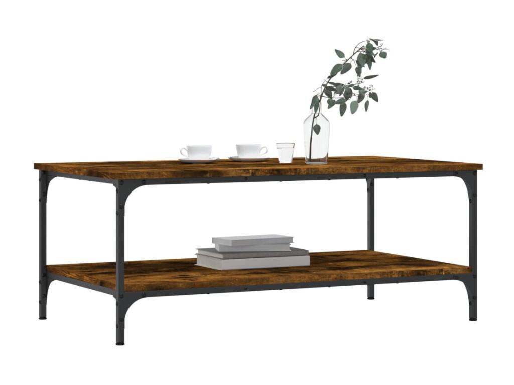 Table basse en bois d'ingénierie naturel, 100 x 55 x 40 cm