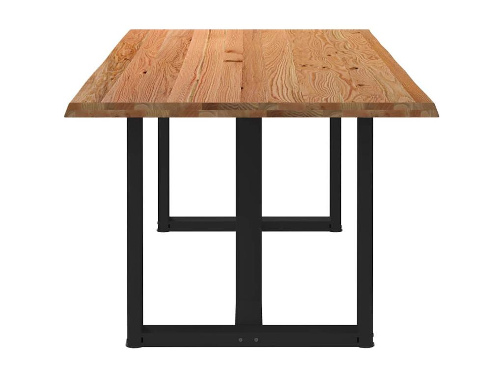 Table de salle à manger en chêne brun